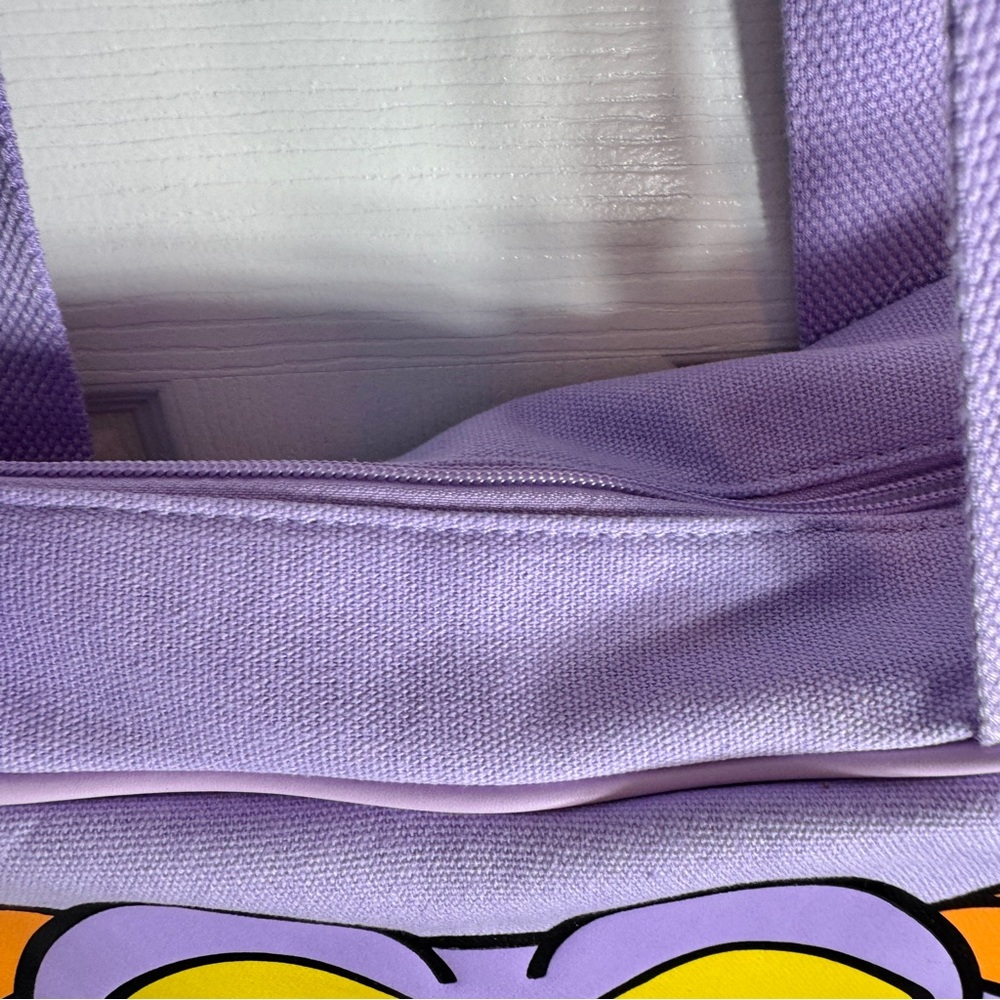 NWT. Disney Parks Walt Disney World Figment Head Retro Canvas Large Tote Bag. - Picture 4 of 13